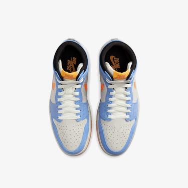  Jordan Air 1 High Zoom CMFT 2 Erkek Mavi/Turuncu Spor Ayakkabı