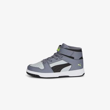  Puma Rebound Layup Çocuk Gri Spor Ayakkabı