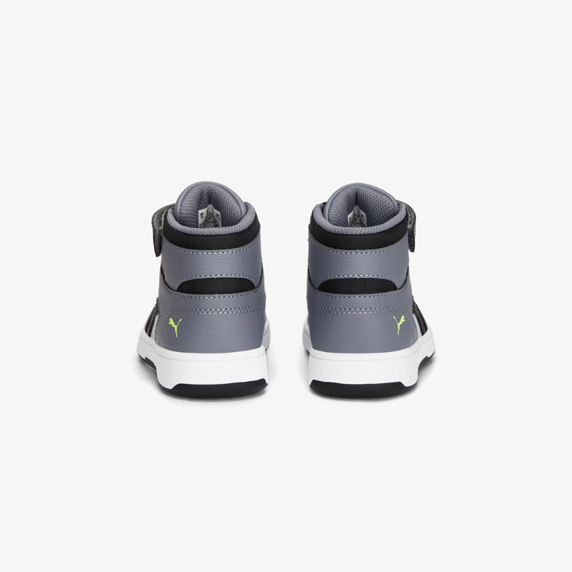 Puma Rebound Layup Çocuk Gri Spor Ayakkabı