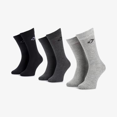  Converse Star Chevron Erkek 3'lü Renkli Uzun Çorap