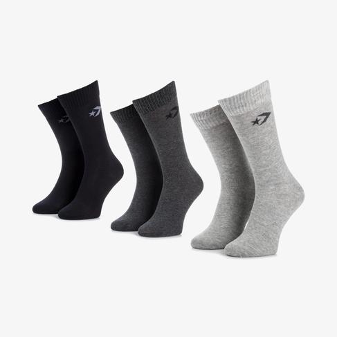  Converse Star Chevron Erkek 3'lü Renkli Uzun Çorap