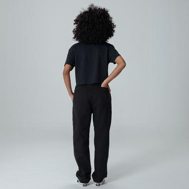  Converse Converse Wordmark Cropped Kadın Siyah T-Shirt