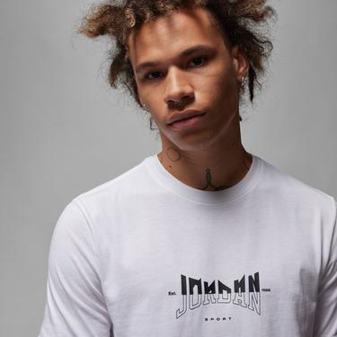  Jordan Sport Crew Erkek Beyaz T-Shirt