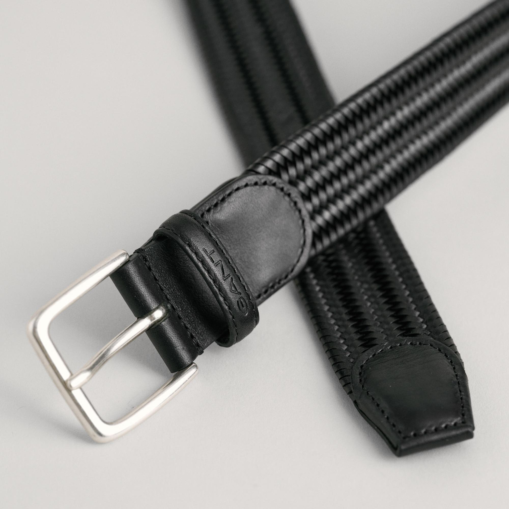 GANT Erkek Siyah Logolu Kemer