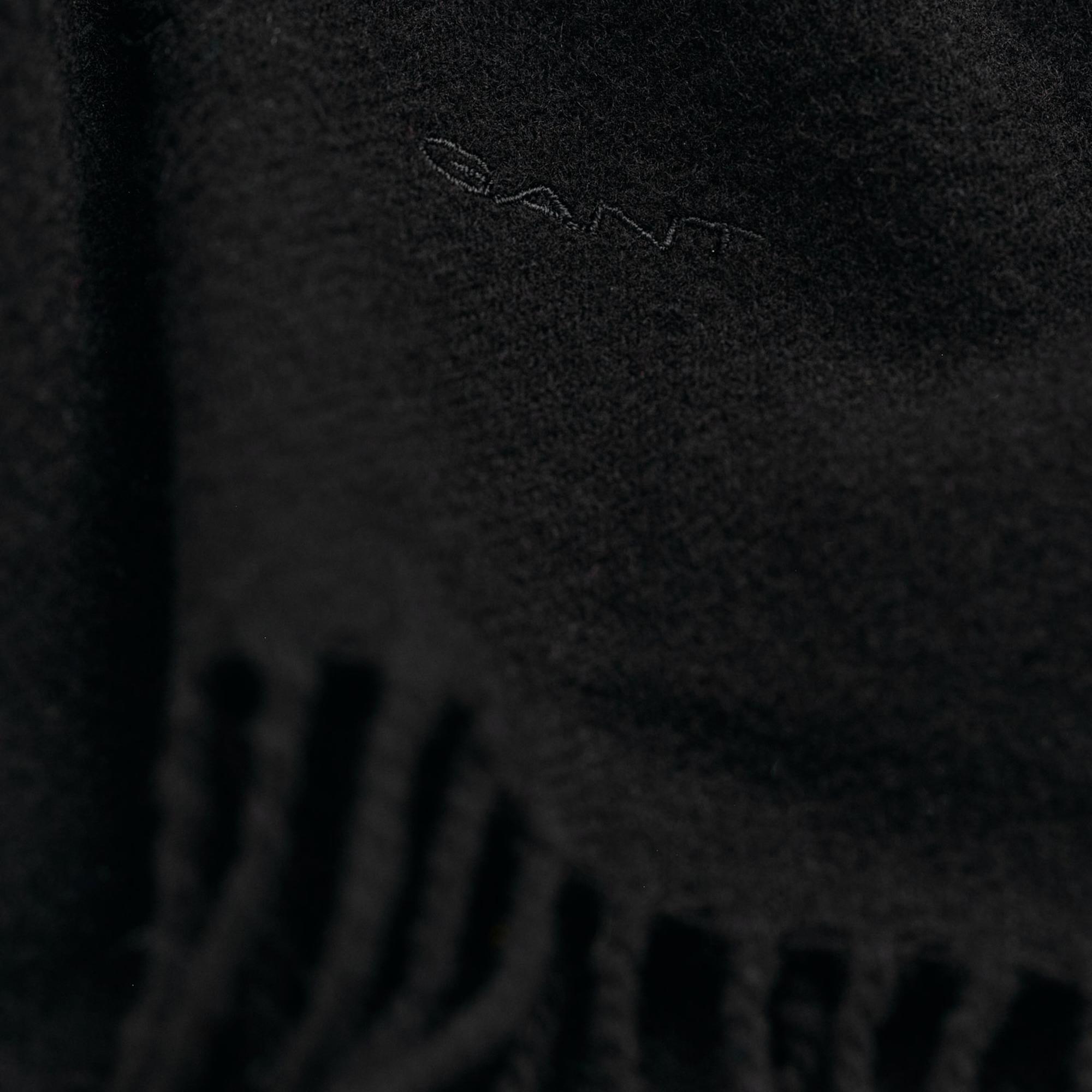 GANT Unisex Siyah Logolu Atkı