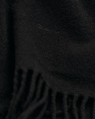  GANT Unisex Siyah Logolu Atkı