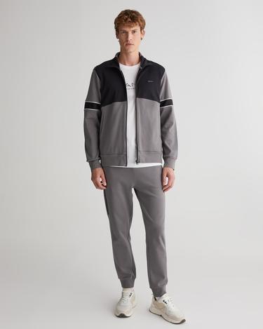  GANT Erkek Gri Regular Fit Fermuarlı Sweatshirt