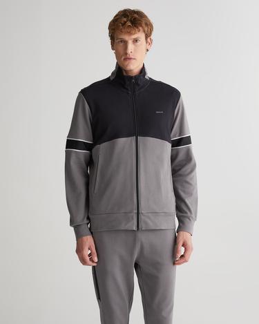  GANT Erkek Gri Regular Fit Fermuarlı Sweatshirt