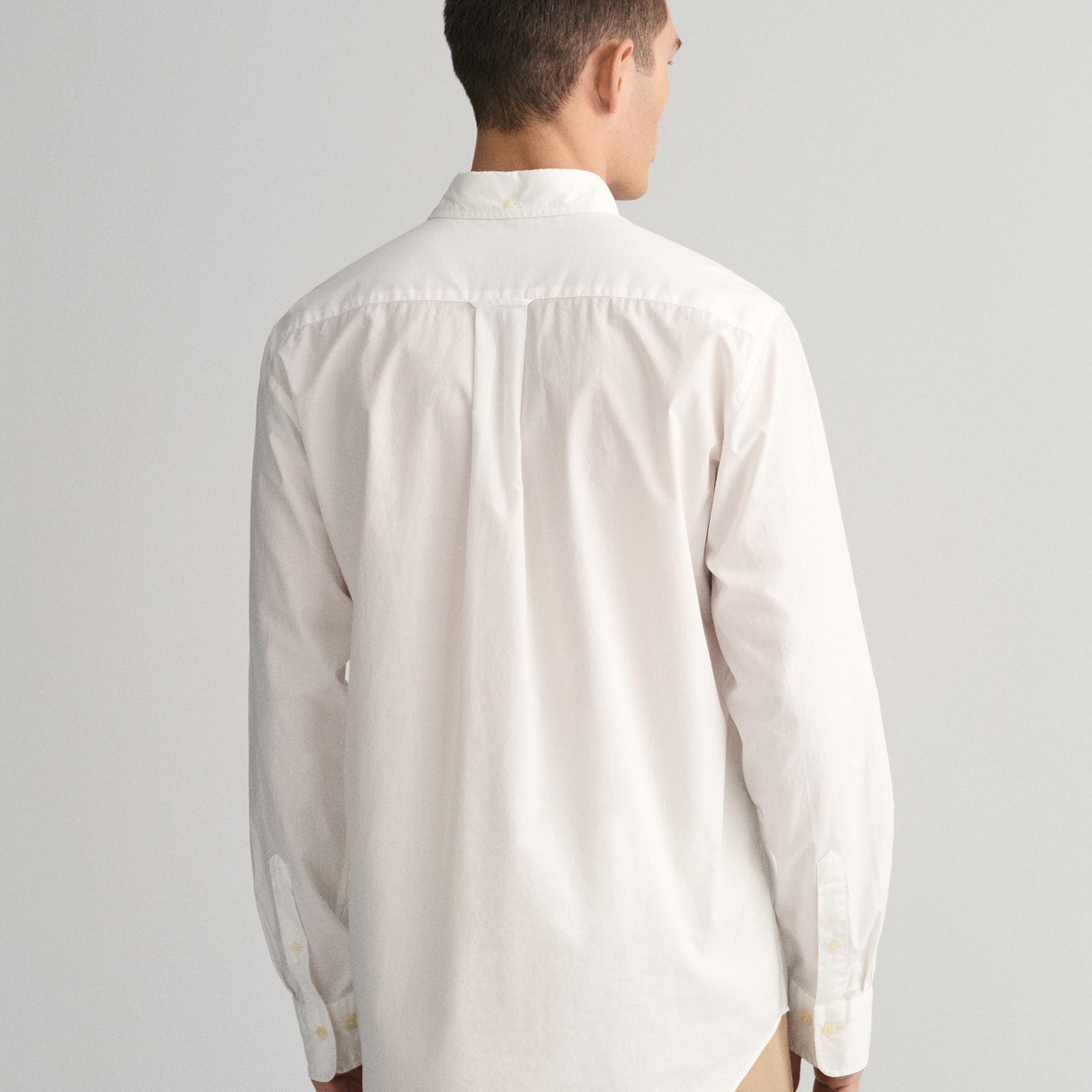 GANT Erkek Beyaz Regular Fit Gömlek