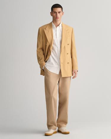  GANT Erkek Beyaz Regular Fit Düğmeli Yaka Poplin Gömlek