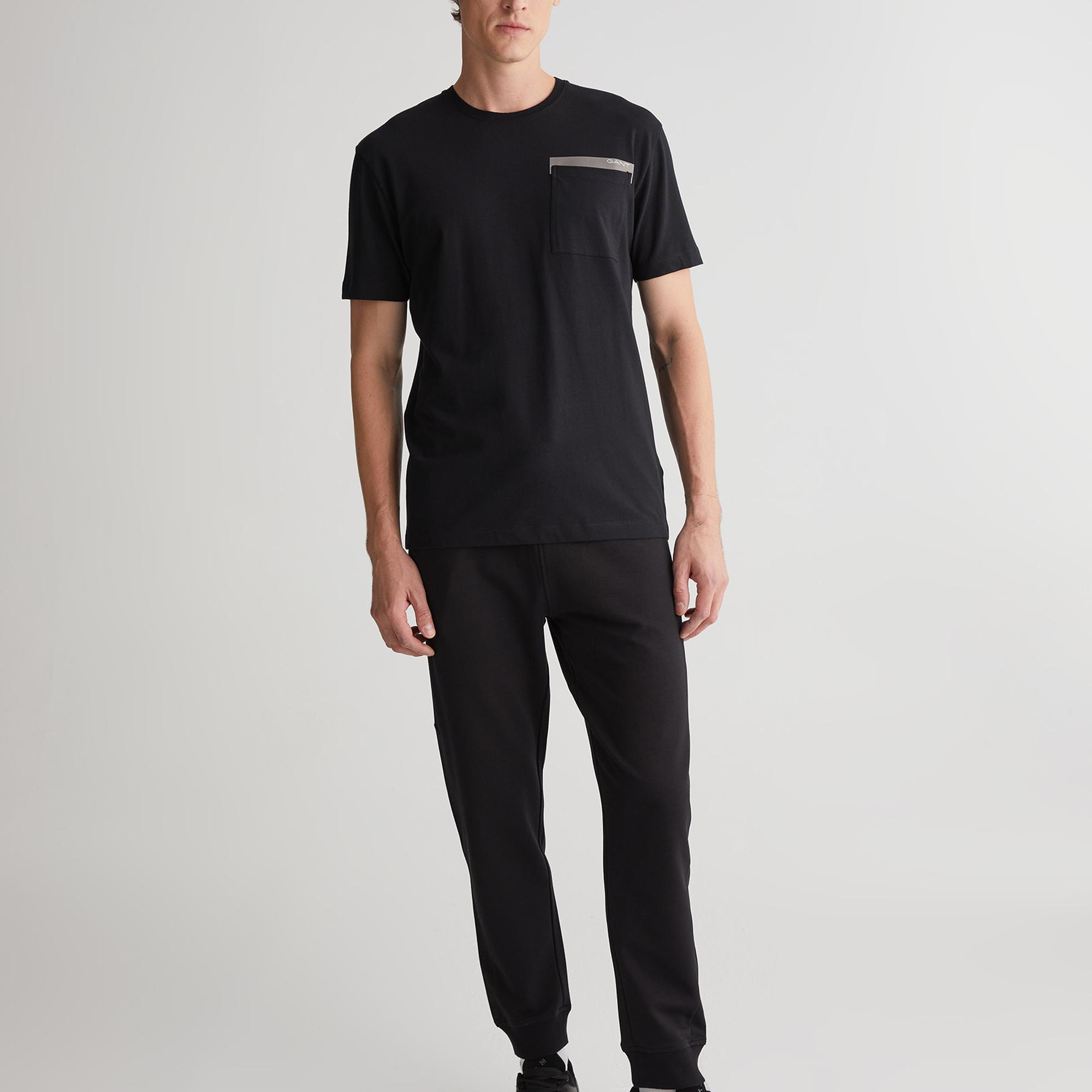 GANT Erkek Siyah Regular Fit Eşofman Altı