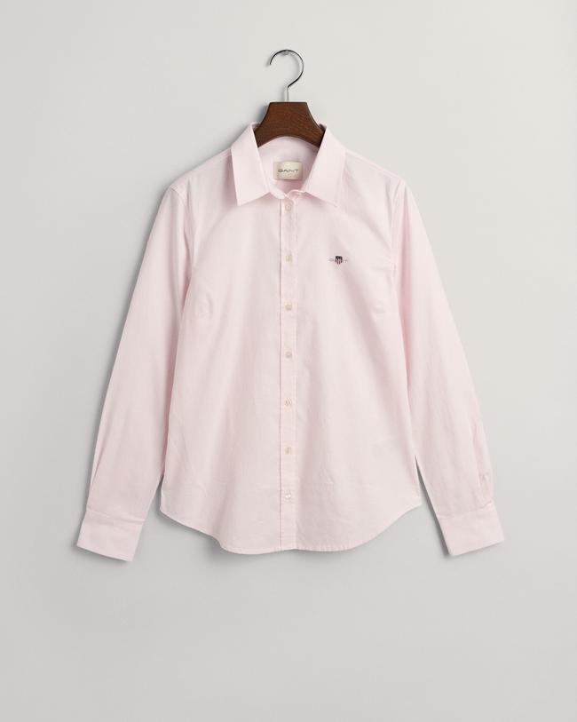  GANT Kadın Pembe Slim Fit Klasik Yaka Oxford Gömlek