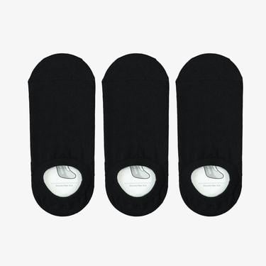  Unisex 3'lü Siyah Çorap