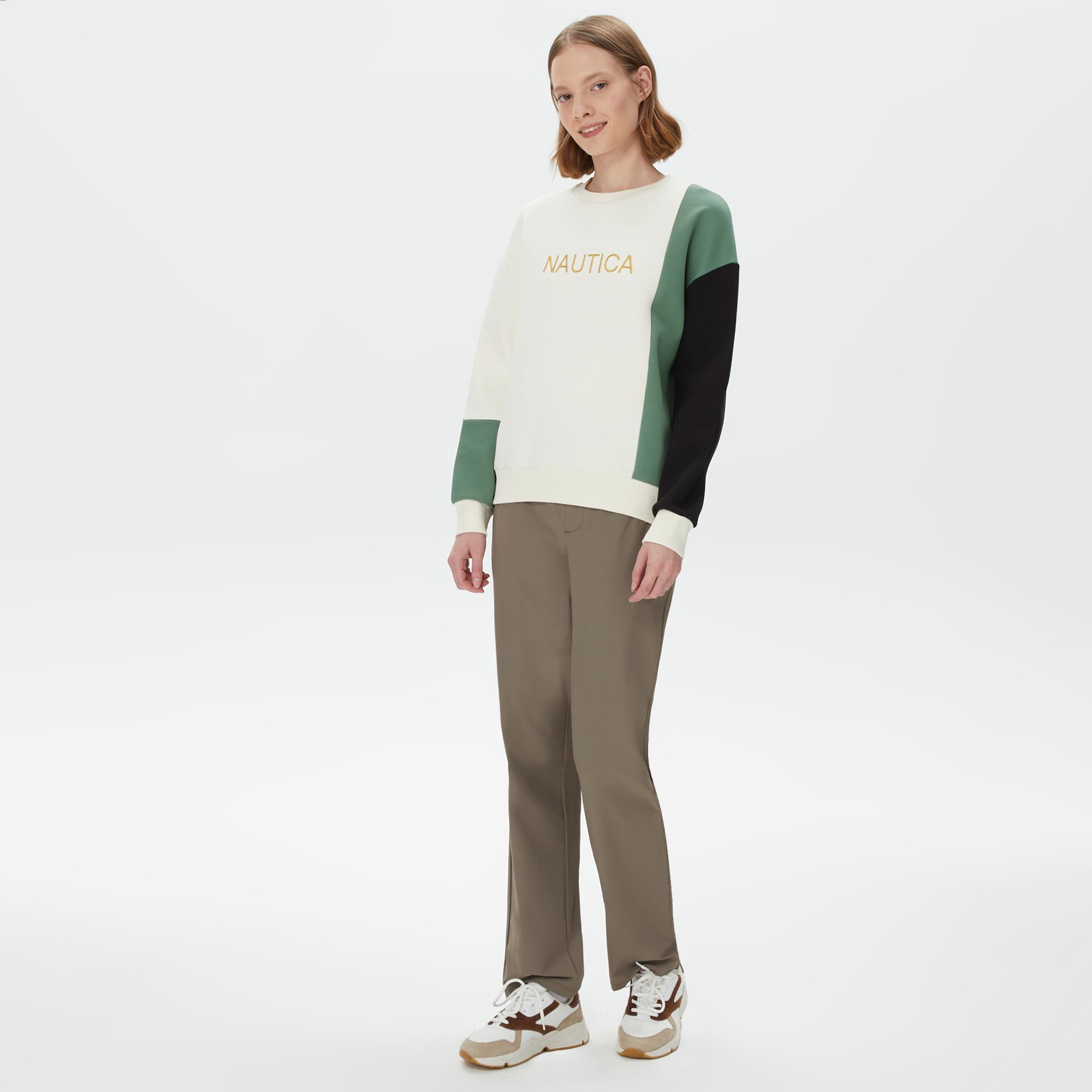 Nautica Classic Kadın Siyah Sweatshirt