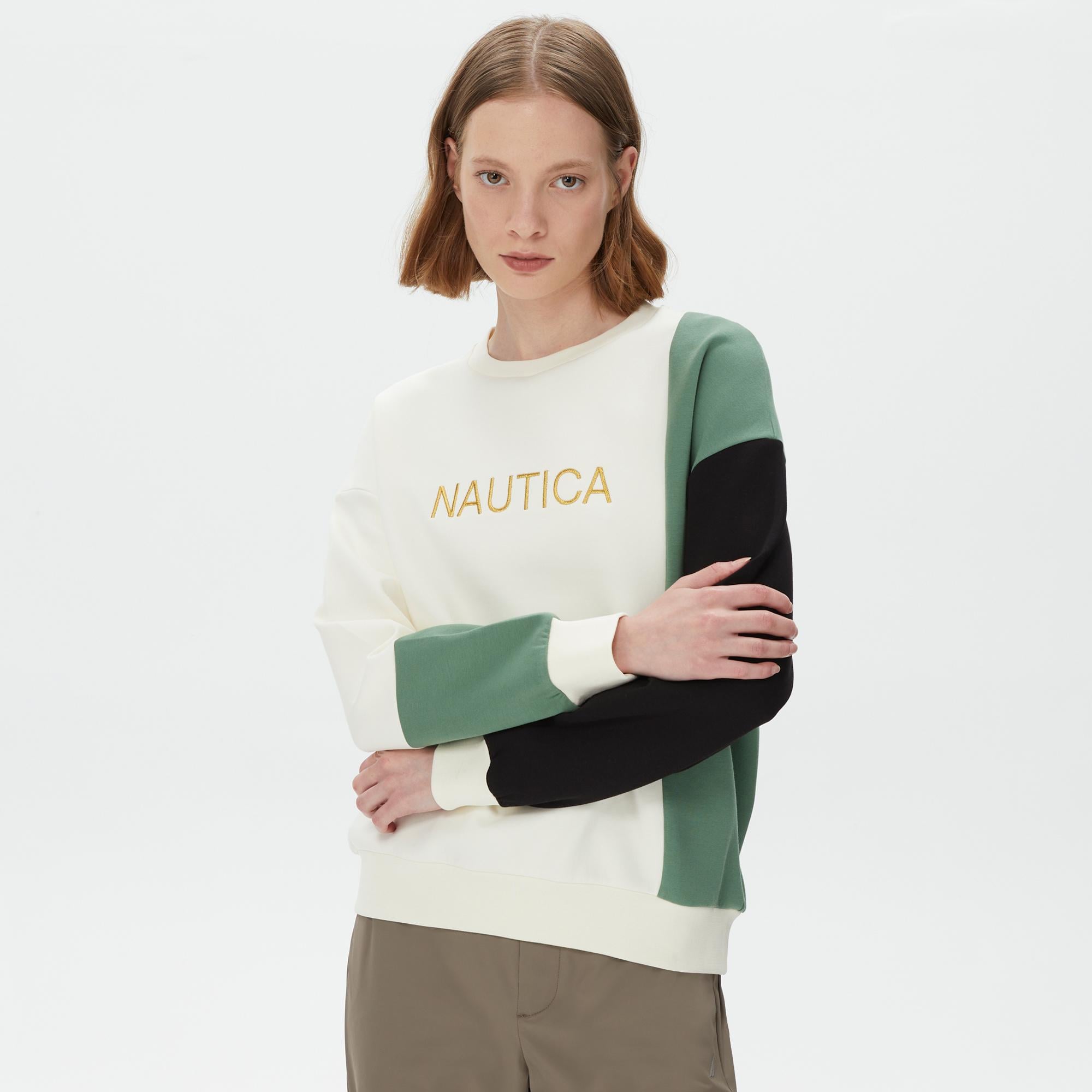 Nautica Classic Kadın Siyah Sweatshirt