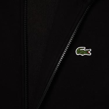  Lacoste Erkek Regular Fit Fermuarlı Siyah Sweatshirt