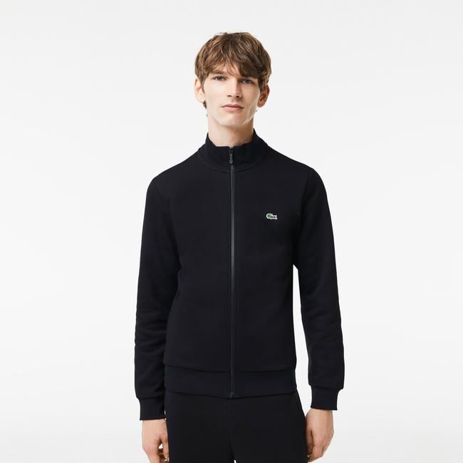  Lacoste Erkek Regular Fit Fermuarlı Siyah Sweatshirt