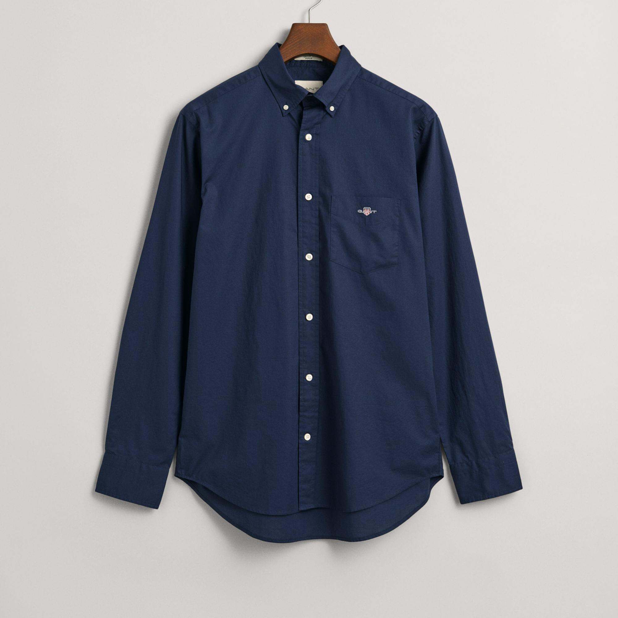 GANT Erkek Lacivert Regular Fit Gömlek