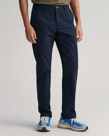  GANT Erkek Lacivert Slim Fit Chino Pantolon