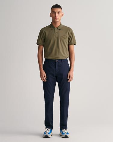  GANT Erkek Lacivert Slim Fit Chino Pantolon