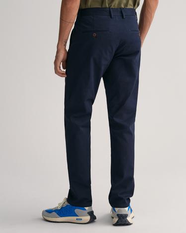  GANT Erkek Lacivert Slim Fit Chino Pantolon