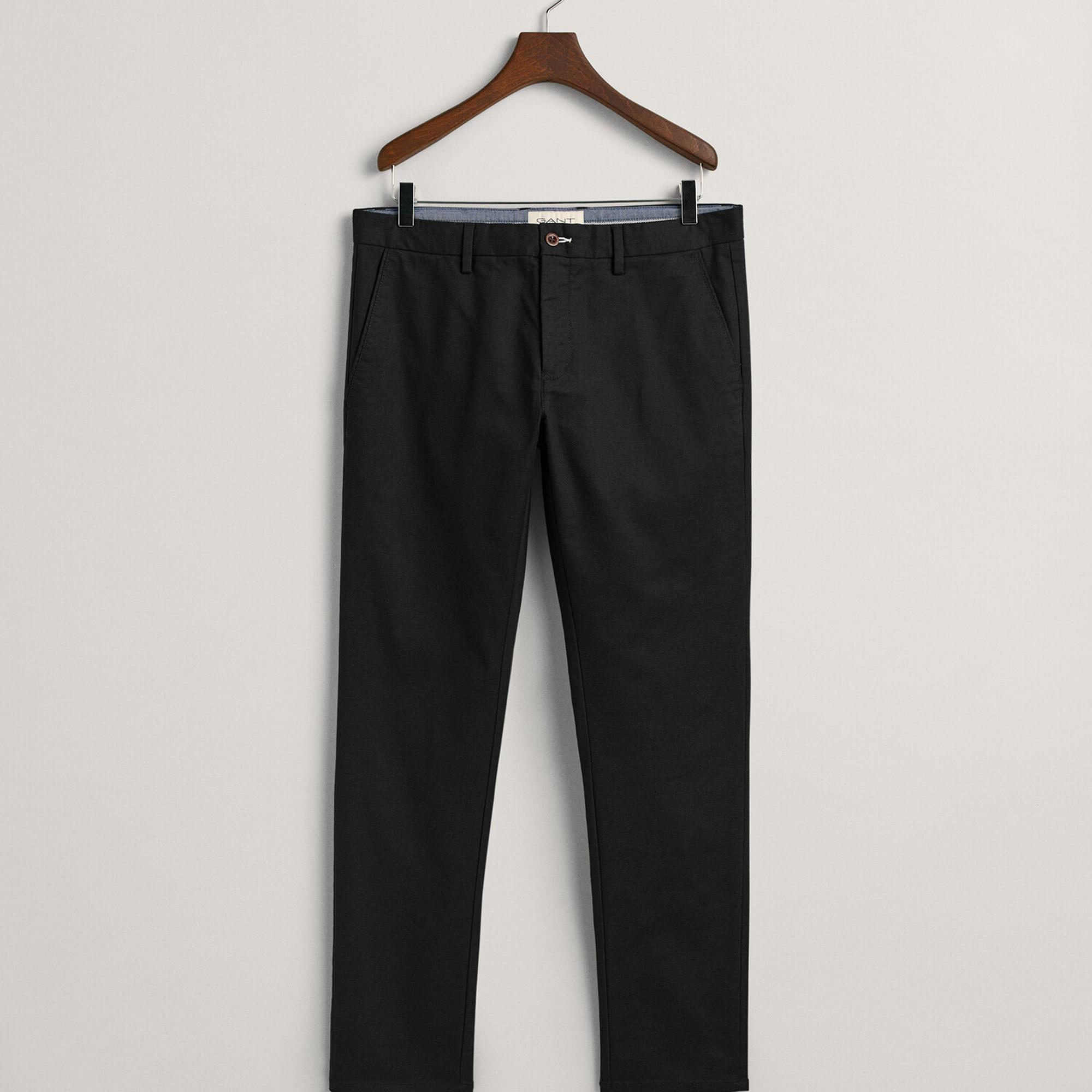 GANT Erkek Siyah Slim Fit Chino Pantolon