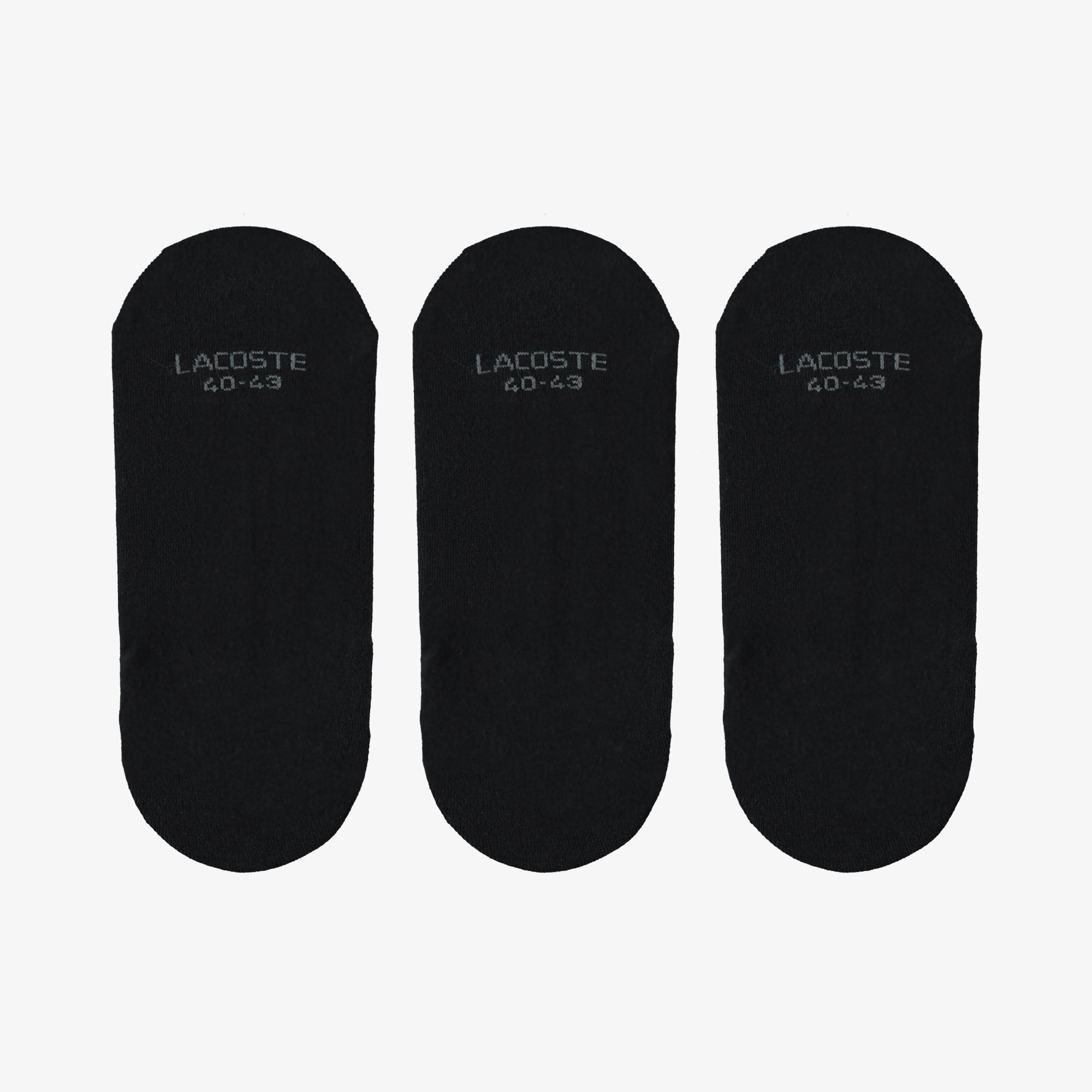 Lacoste Unisex 3'lü Siyah Çorap