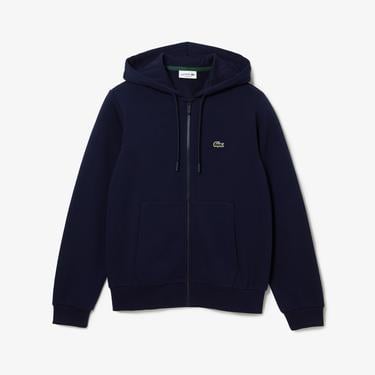  Lacoste Erkek Classic Fit Ayarlanabilir Kapüşonlu Organik Pamuk Lacivert Sweatshirt