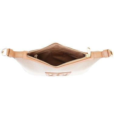  Kadın Ten Deri Biyeli Kanvas Omuz Çantası