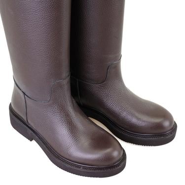  Kadın Kahve Deri Çizme