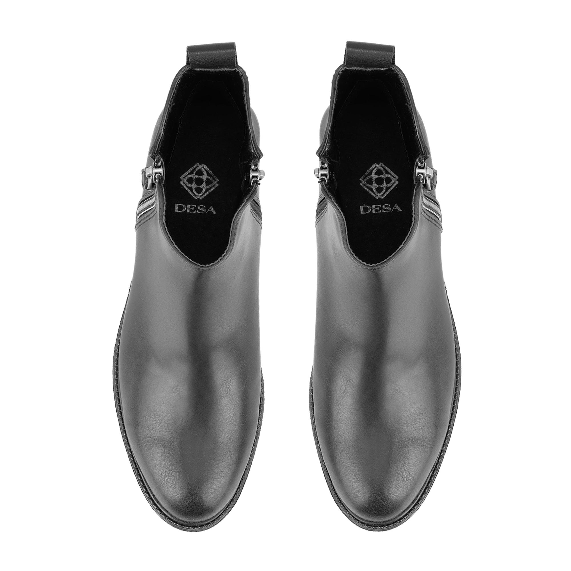 Darrly Siyah Kadın Fermuarlı Bot