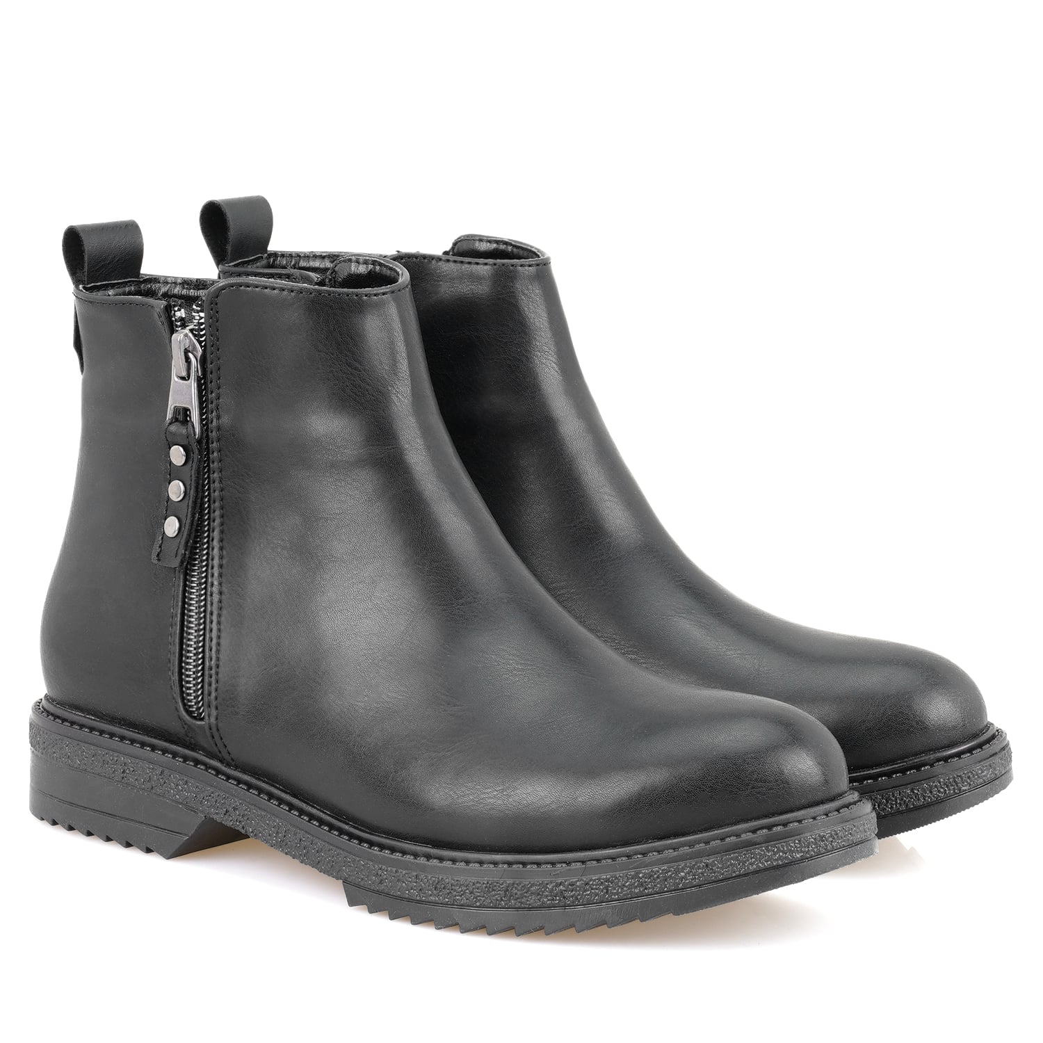 Desa Desa Darrly Siyah Kadın Fermuarlı Bot | FashFed Siyah - 2. görsel