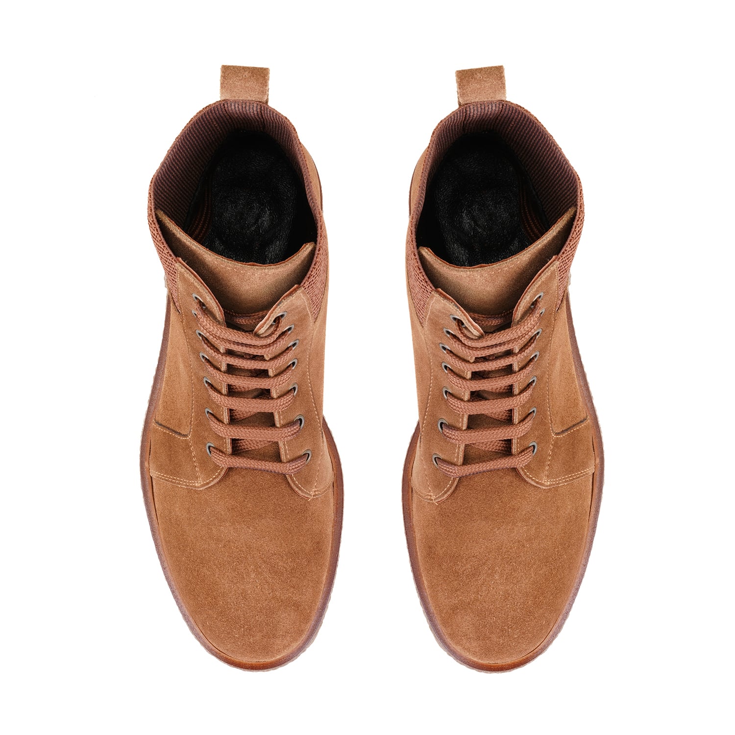 Kadın Taba Bağcıklı Süet Deri Postal Bot - Görsel 5