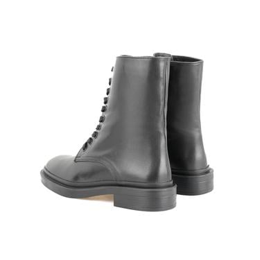  Juan Siyah Kadın Fermuarlı Deri Bot