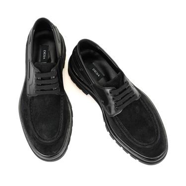  Emiras Siyah Erkek Günlük Süet Deri Ayakkabı