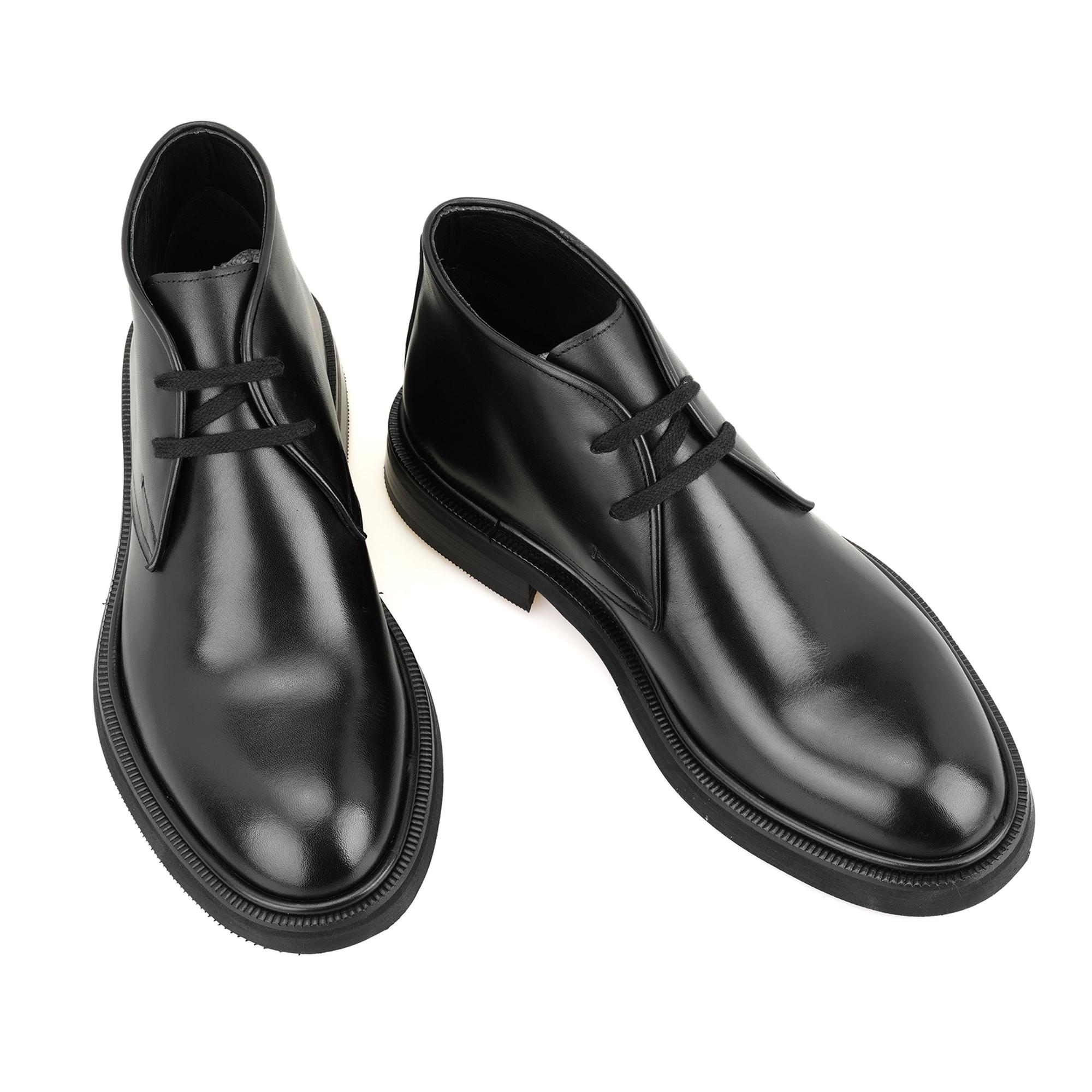 Ewan Siyah Erkek Deri Bot