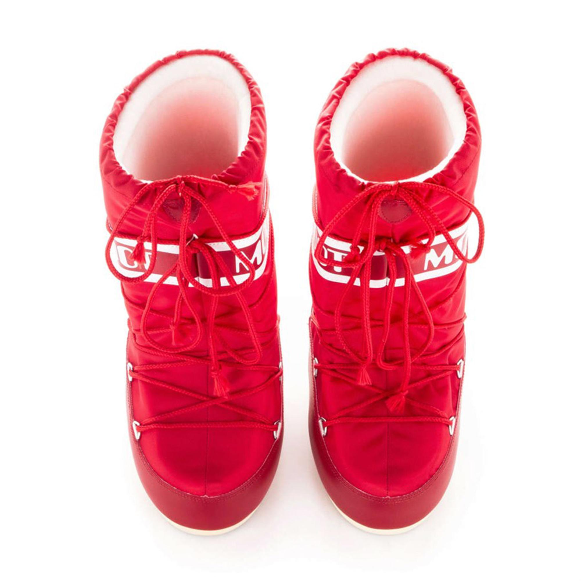 Moon Boot Icon Nylon Kız Çocuk Kar Botu Kırmızı