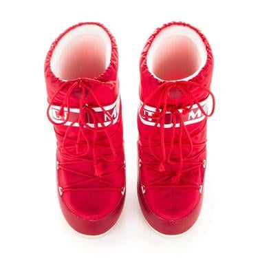  Moon Boot Icon Nylon Kız Çocuk Kar Botu Kırmızı