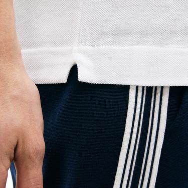  Lacoste L.12.12 Erkek Slim Fit Uzun Kollu Beyaz Polo