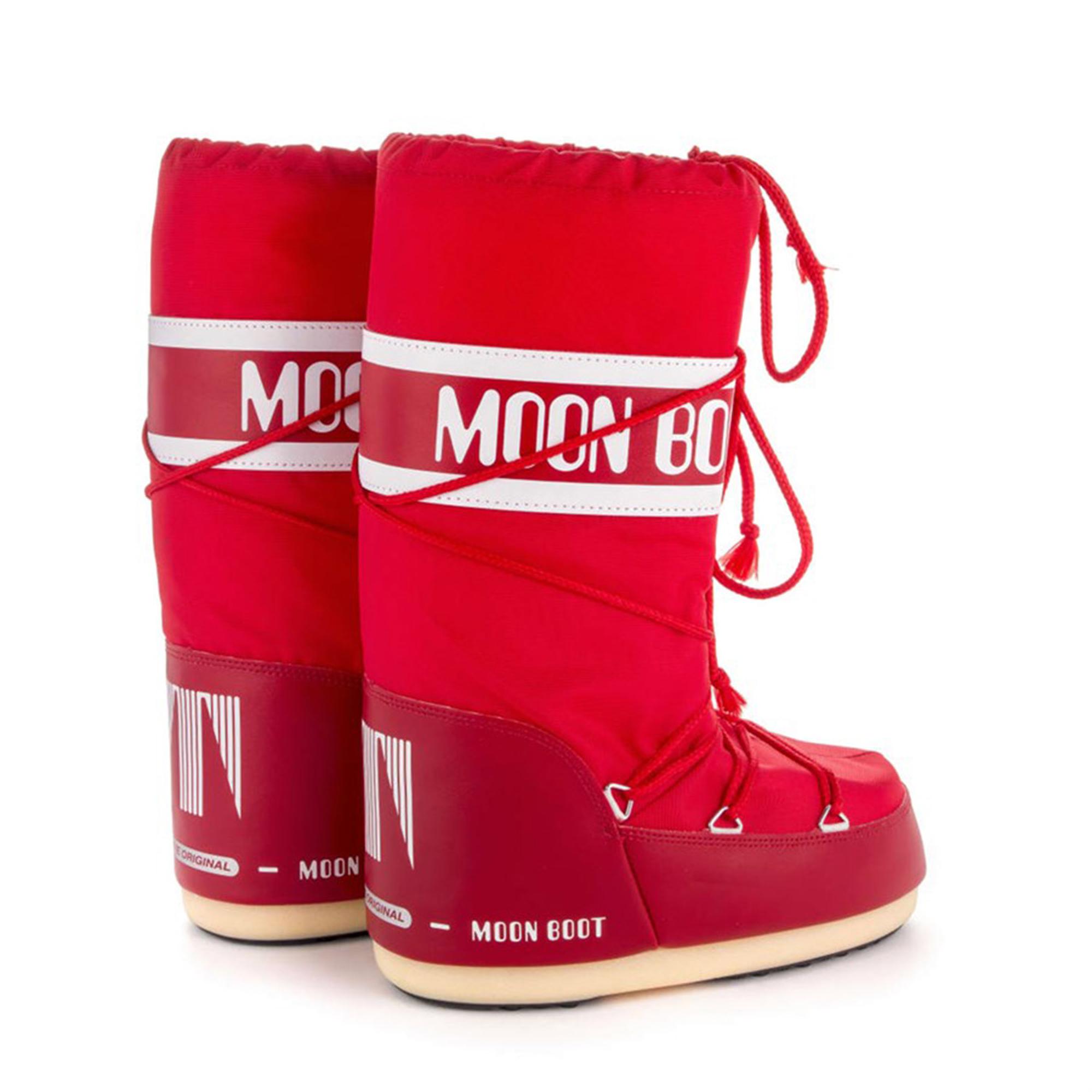 Moon Boot Icon Nylon Kız Çocuk Kar Botu Kırmızı