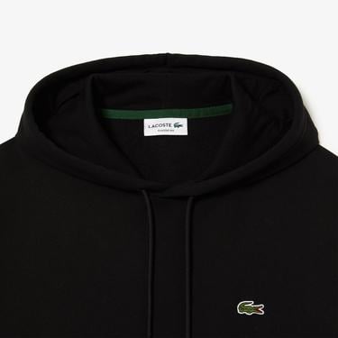  Erkek Classic Fit Kapüşonlu Siyah Sweatshirt