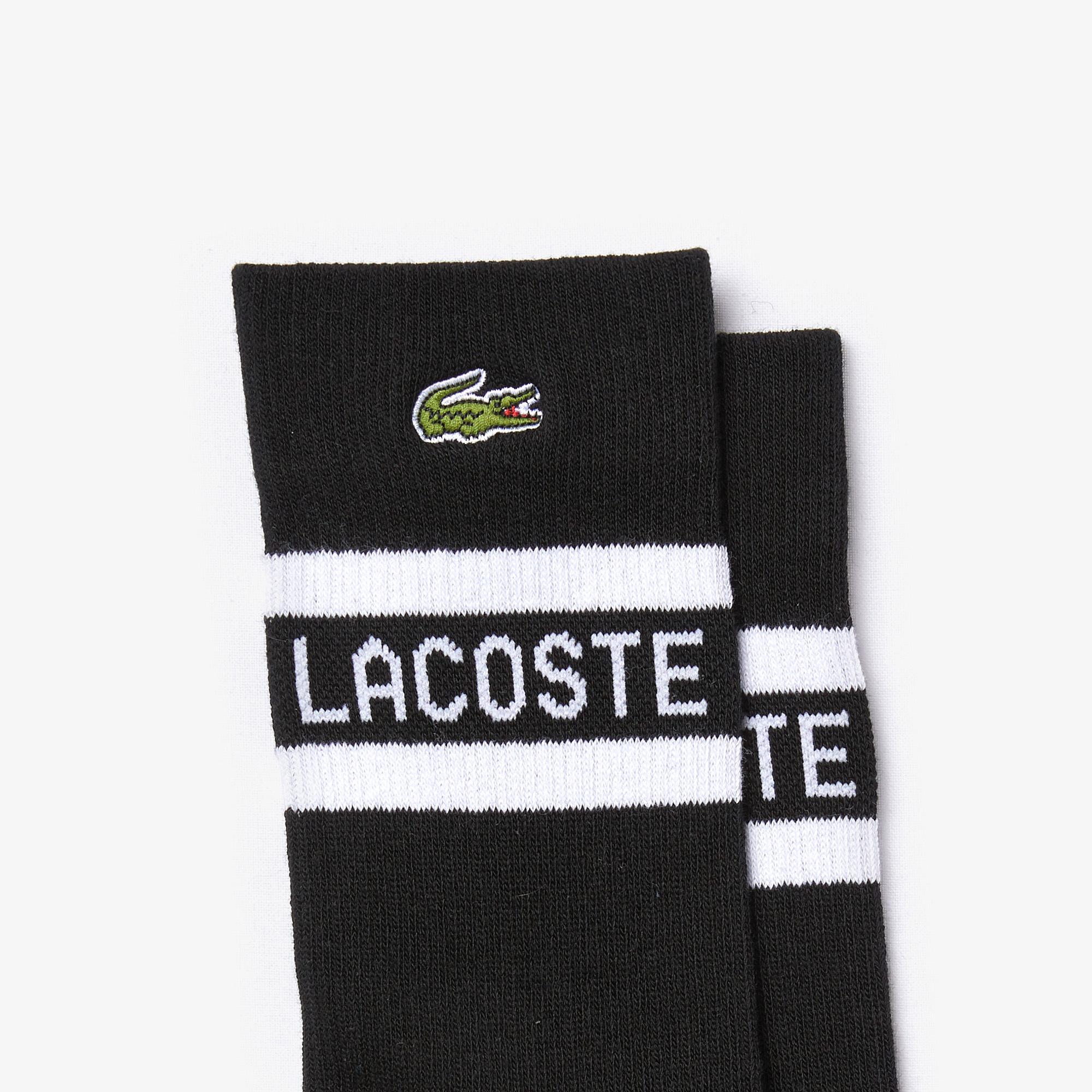 Erkek Baskılı Siyah Çorap