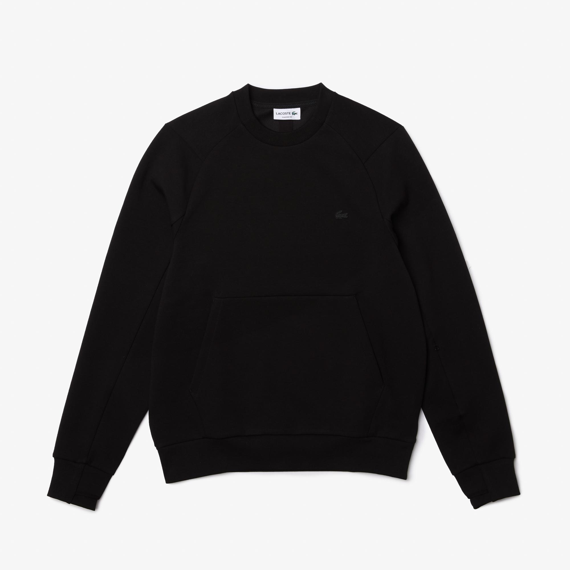 Erkek Classic Fit Bisiklet Yaka Siyah Sweatshirt