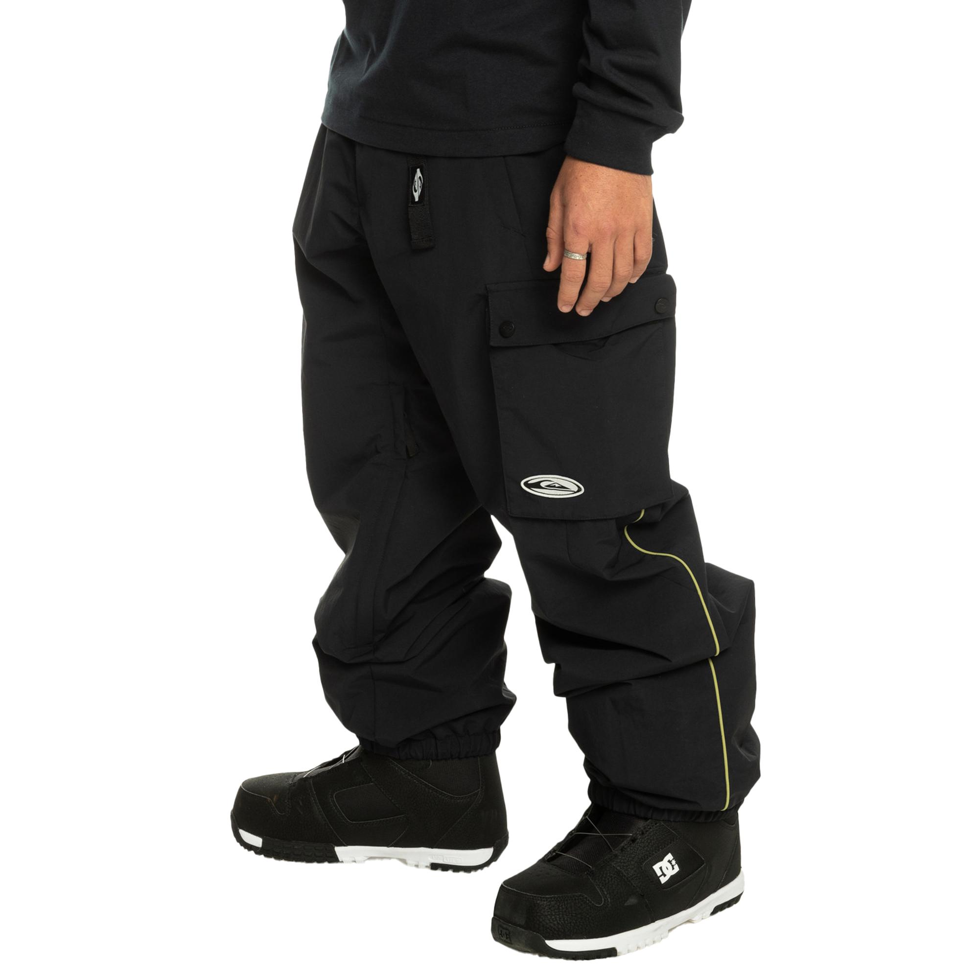 Quiksilver Snow Down Cargo Pt Unisex Siyah Snowboard Pantolonu