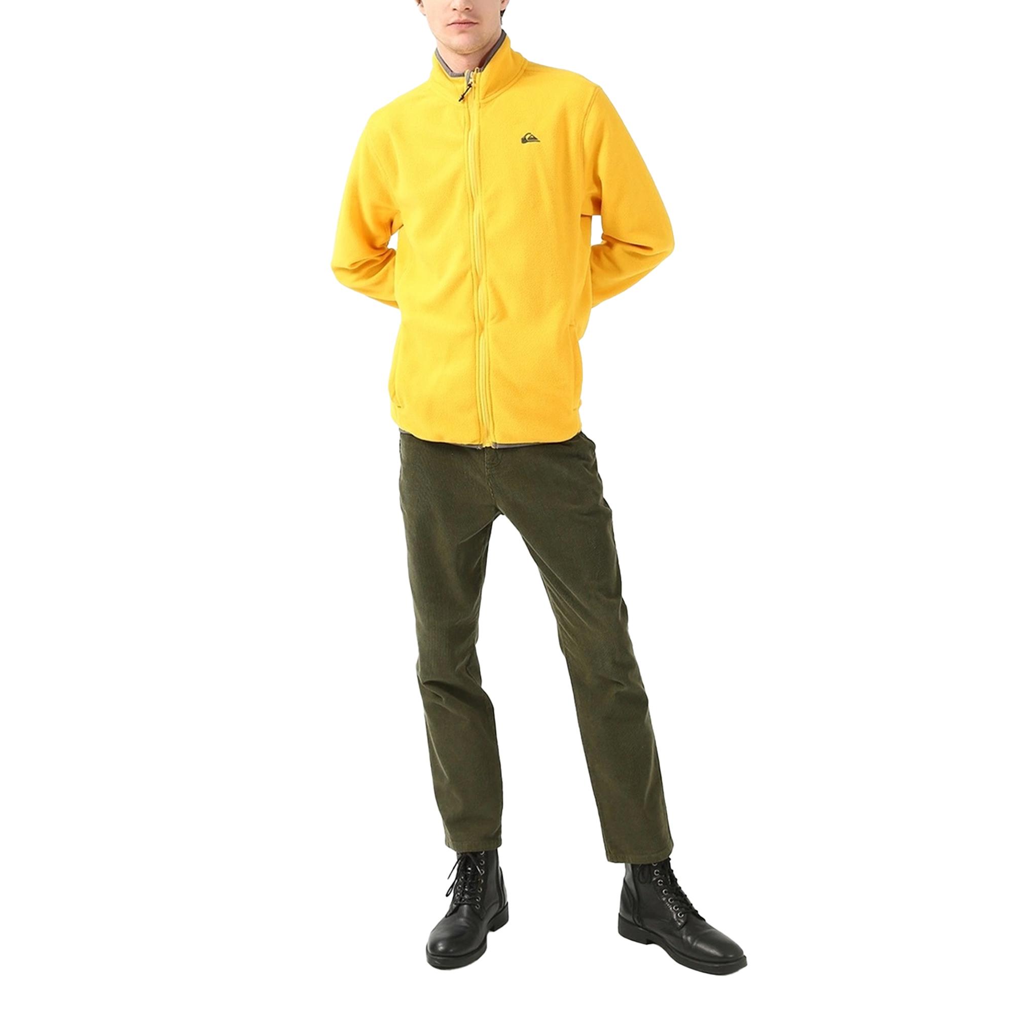Quiksilver Mission Fz Erkek Sarı Polar Ceket