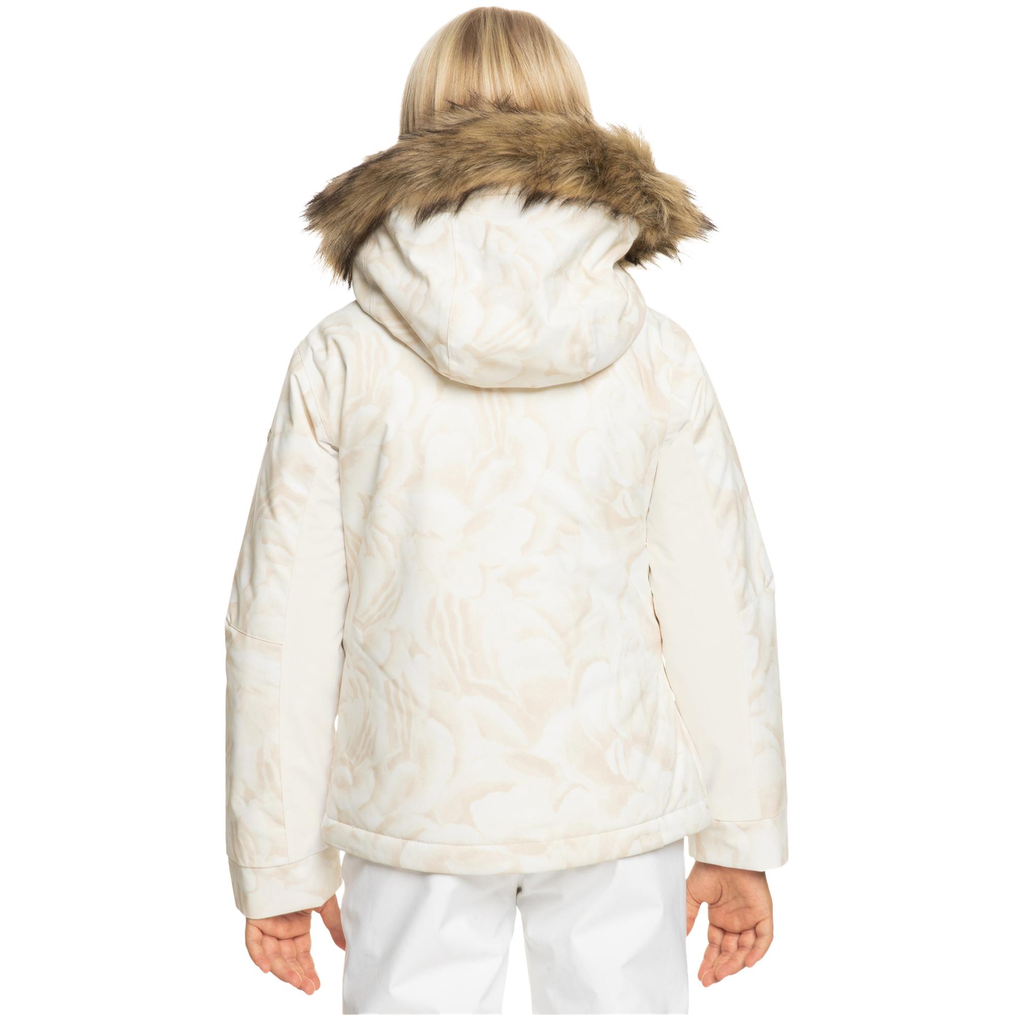 Roxy Jet Ski Kız Çocuk Beyaz Snowboard Ceketi