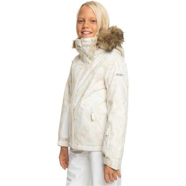 Roxy Jet Ski Kız Çocuk Beyaz Snowboard Ceketi