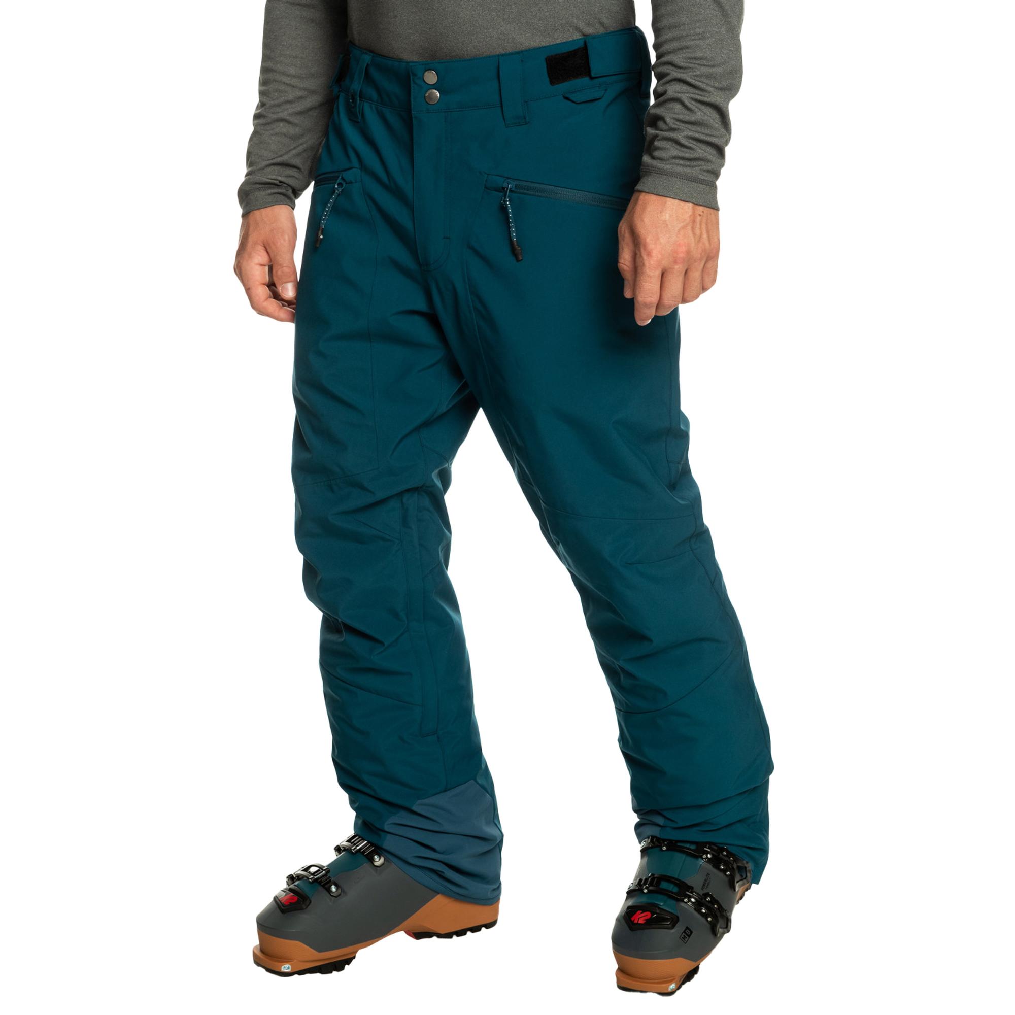 Quiksilver Erkek Snowboard Pantolonu Boundry Mavi Kayak/Snowboard Giyim