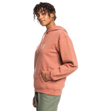  Roxy Surf Stoked Hoodie Brushed Kadın Turuncu Sweatshirt