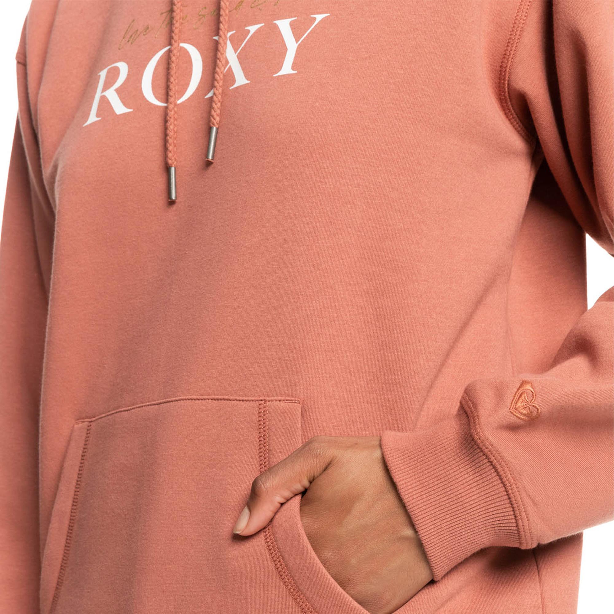 Roxy Surf Stoked Hoodie Brushed Kadın Turuncu Sweatshirt